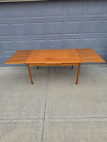 Danish Teak Draw Leaf Table
