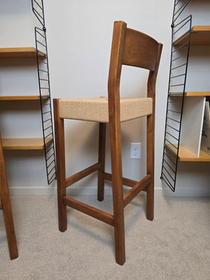 Danish Cord Bar Stools x4