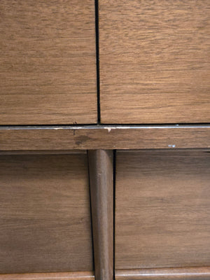 MCM Walnut Lowboy Dresser