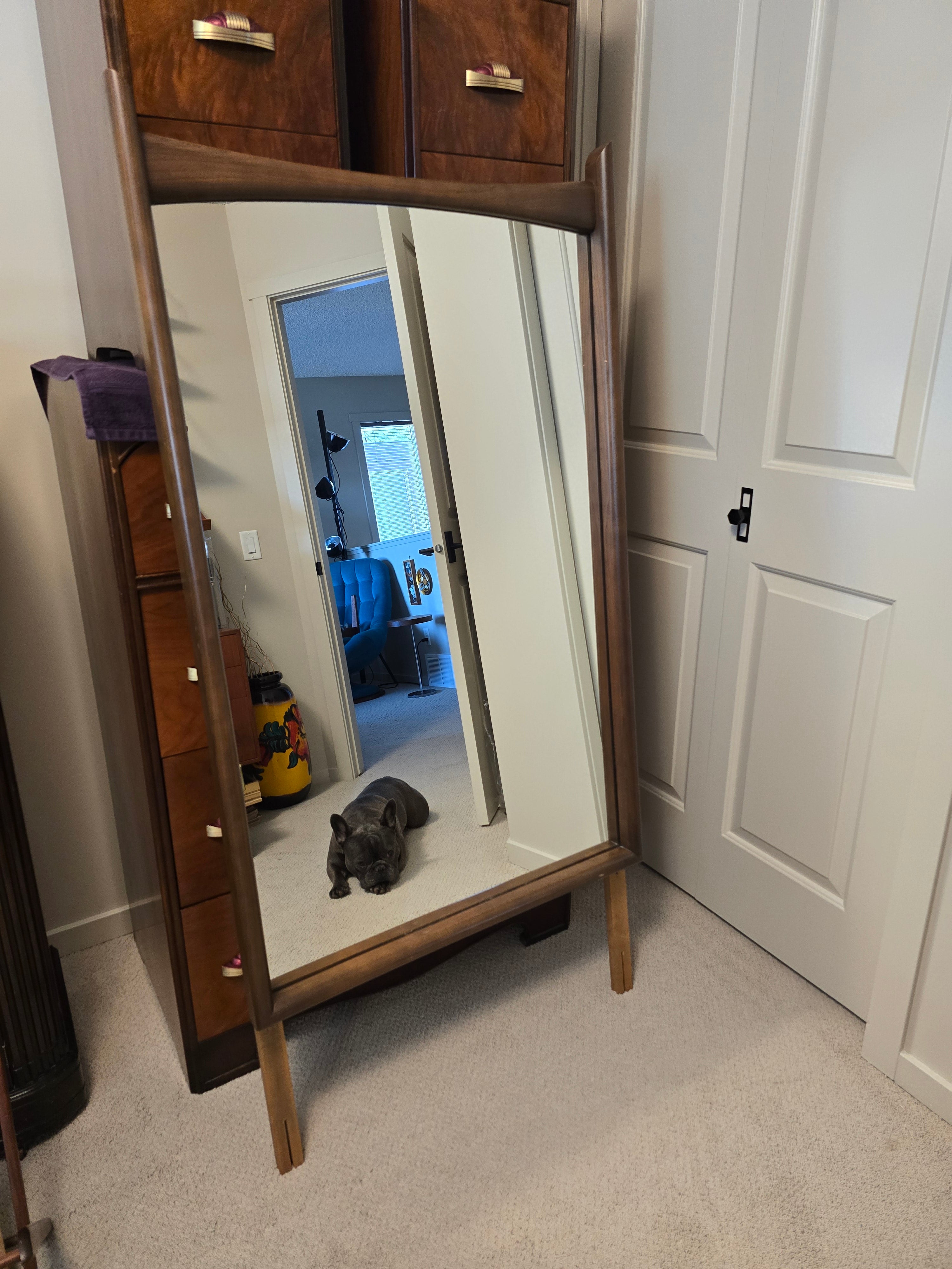 MCM Walnut Lowboy Dresser