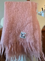 Pink Mohair & Wool Scarf