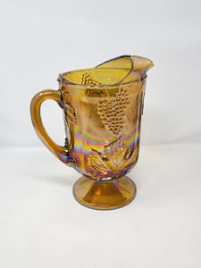 Indiana Carnival Glass "Harvest" Pitcher