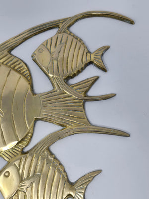 Brass Angelfish Wall Art