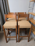 Danish Cord Bar Stools x4