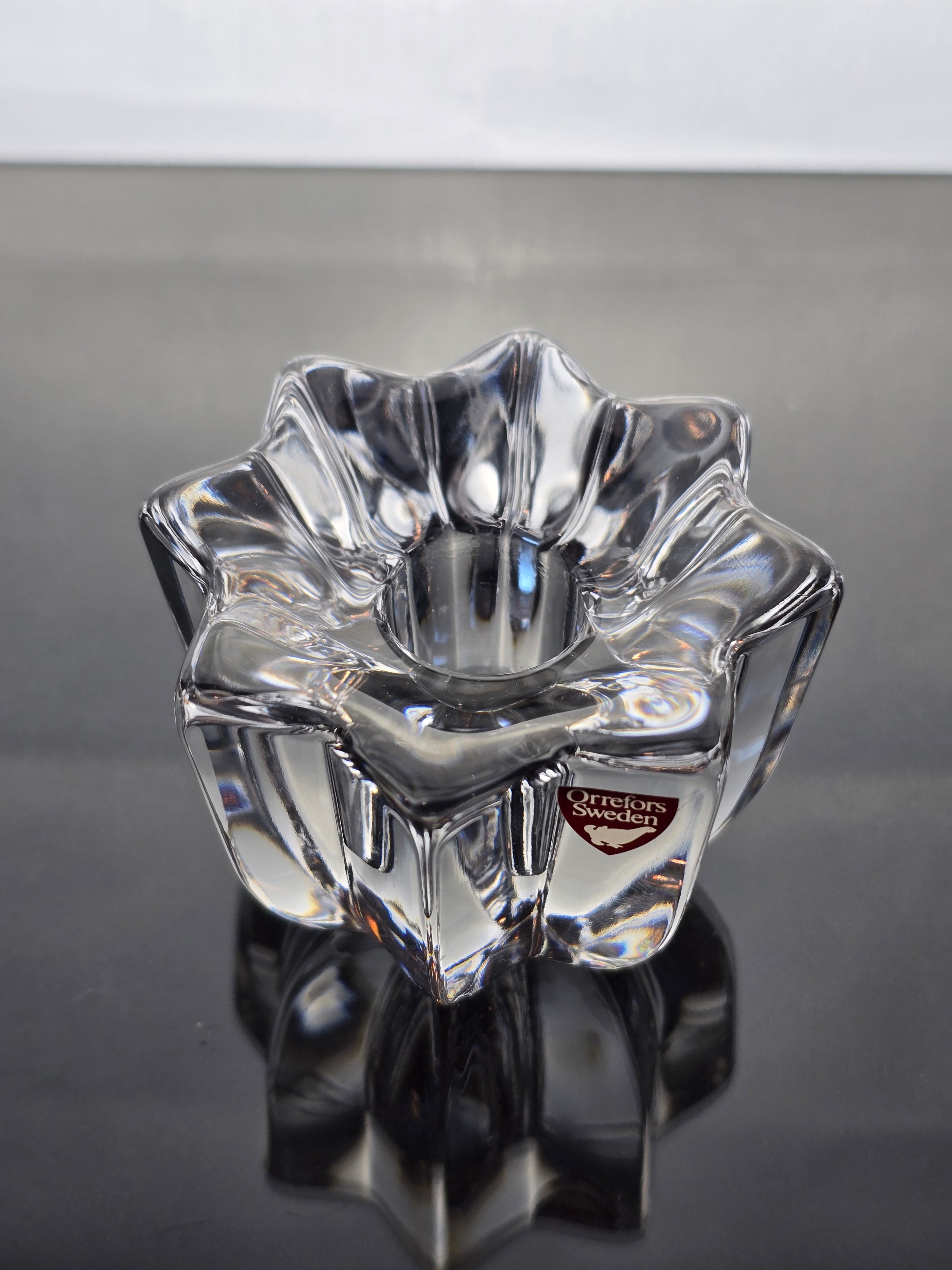 Orrefors Cyrstal Glass Candleholders - Assorted Styles