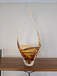 Lorraine Glass Amber Basket