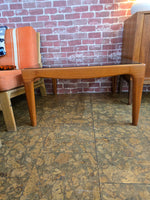 Teak & Smoked Glass Coffee Table