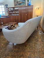 Tweed & Teak Four Seat Sofa