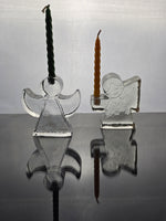 Wiesenthalhutte West German Angel Candleholders - pair