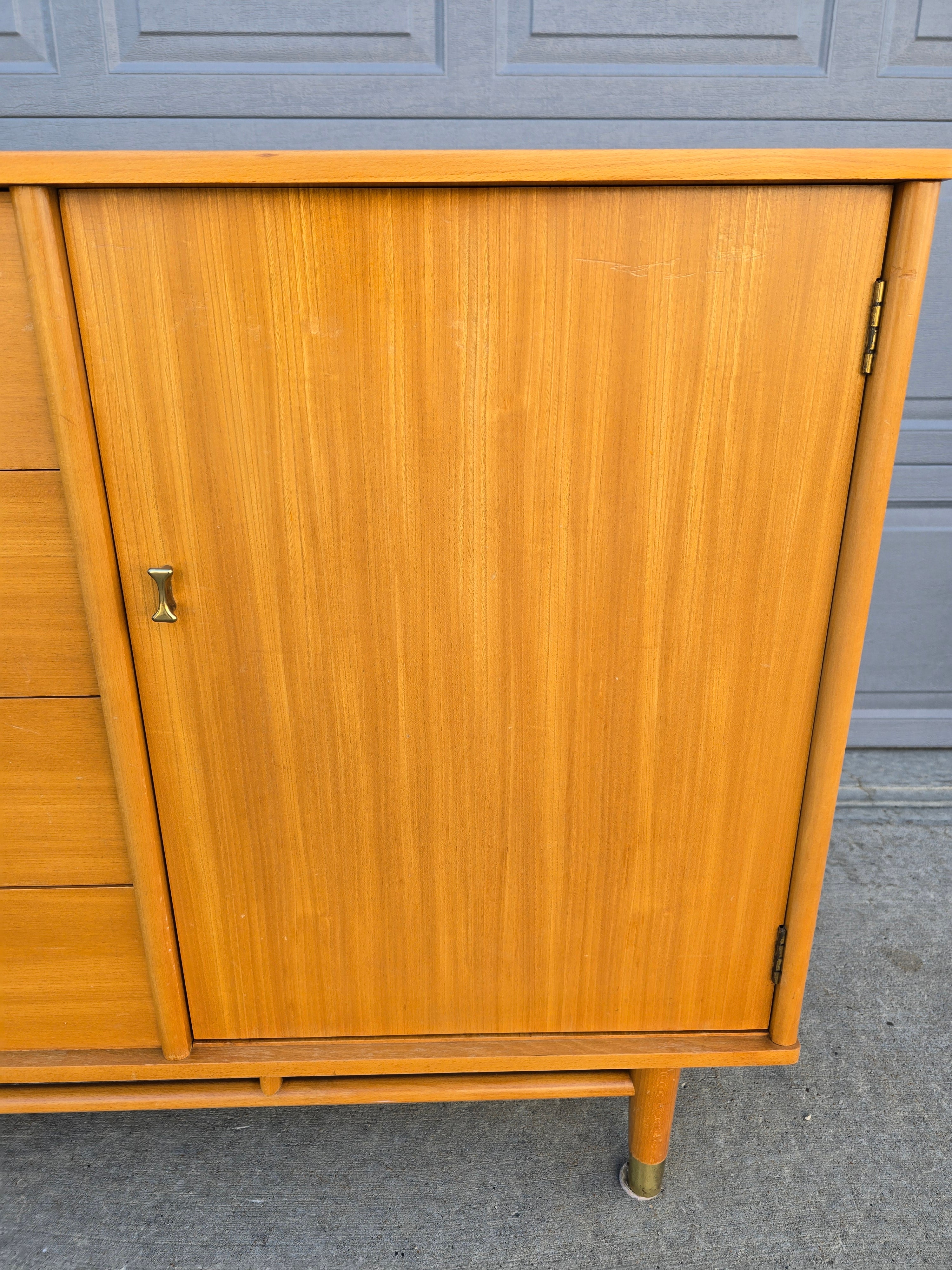 Milo Baughman for Drexel 'Today's Living' Blonde Sideboard