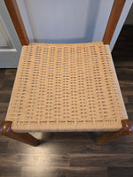 Teak & Paper cord  Chair