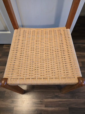 Teak & Paper cord  Chair