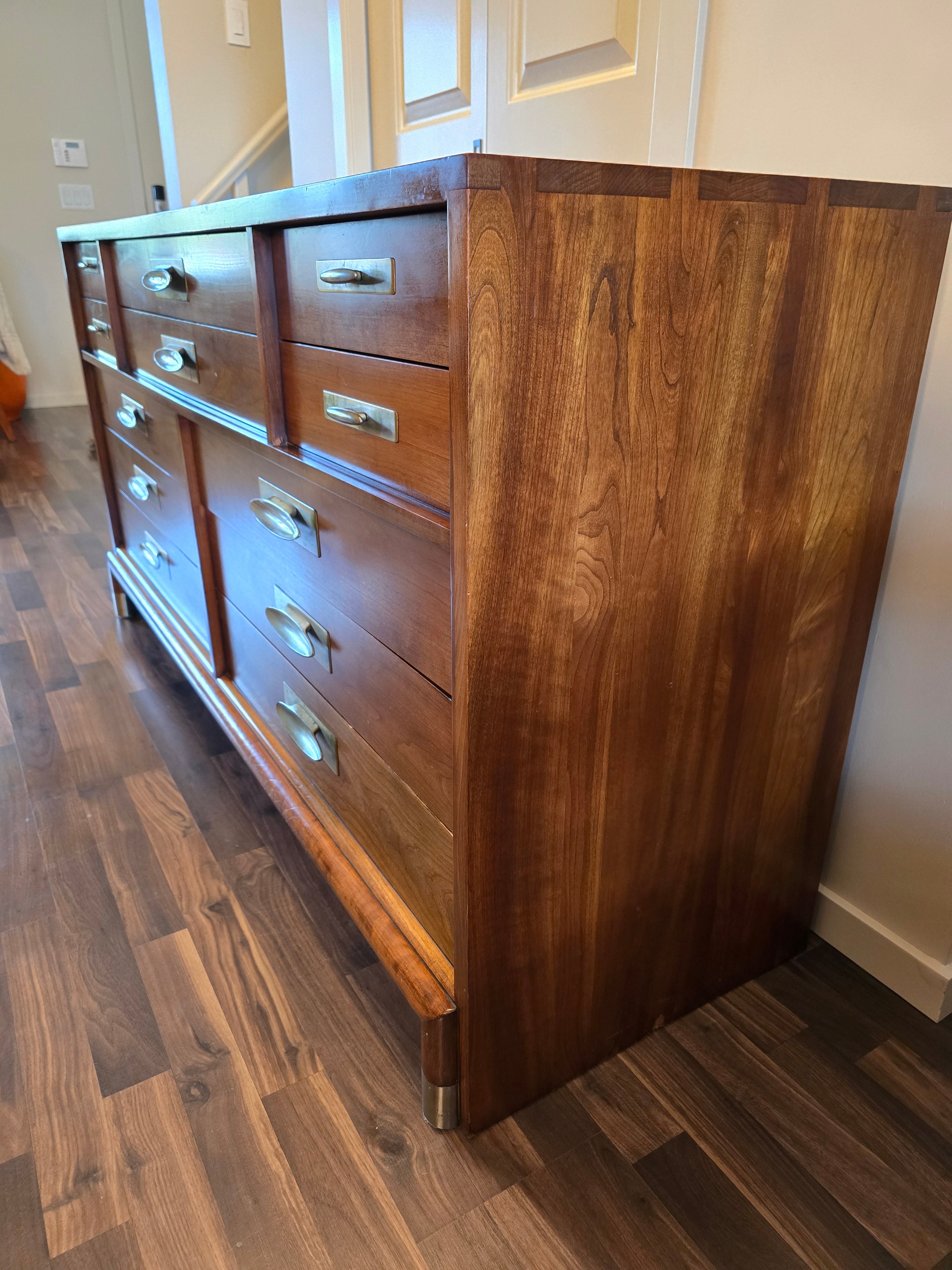 Willett Trans-East Solid Cherry 12 Drawer Dresser w/ Mirror