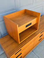 Teak 9 Drawer Dresser & Nightstand