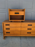 Teak 9 Drawer Dresser & Nightstand