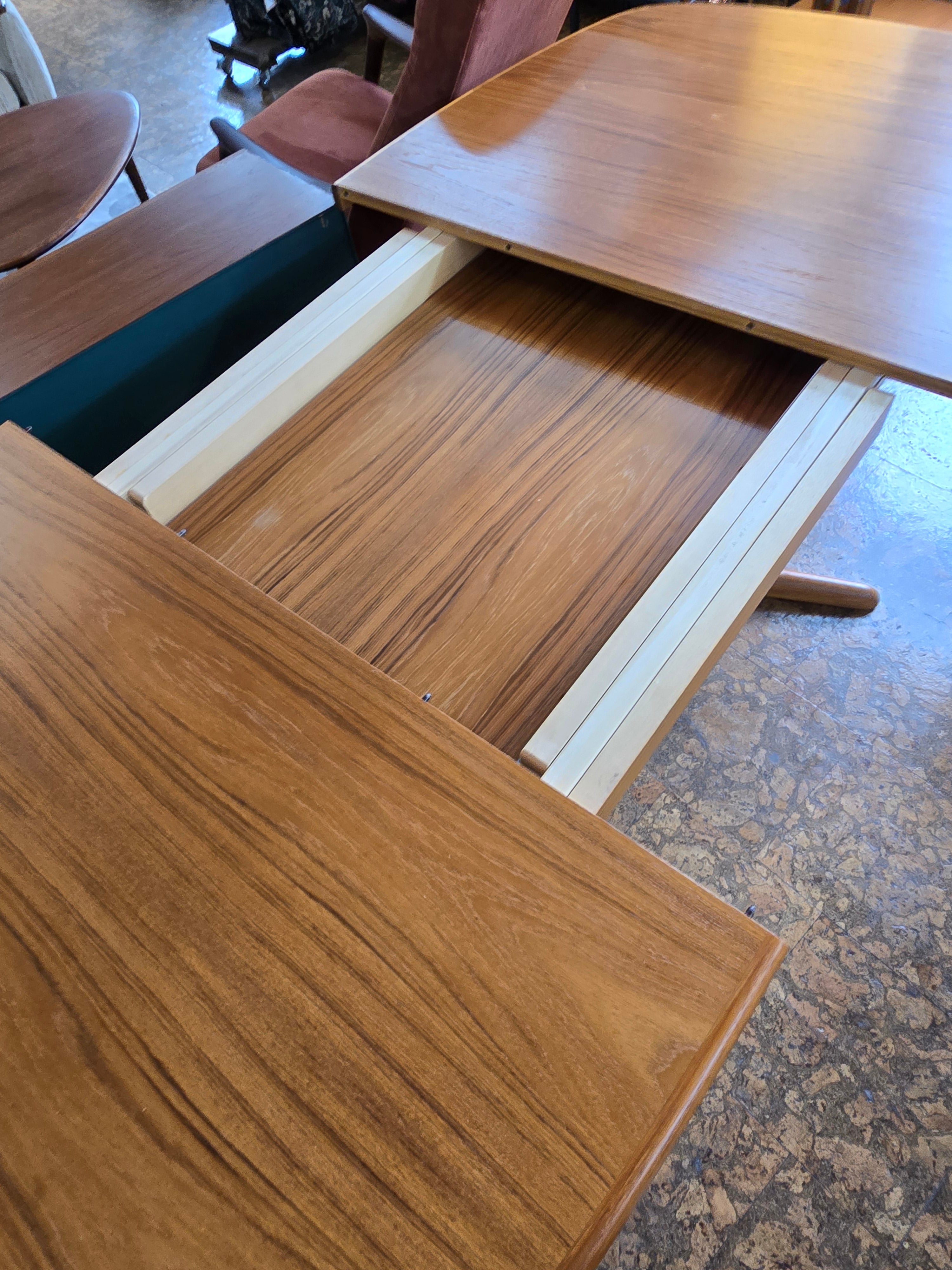 Teak Dining Table with Extension - Seats 6 to 8