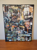 Abstract Acrylic Painting City Scape