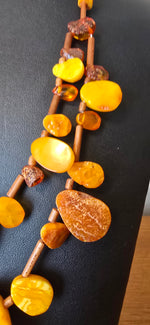 Vintage Raw Amber Necklace