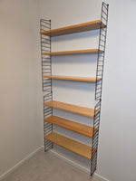 String Modular Shelf System in Black & Ash