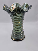 Imperial 'Ripple' Iridescent Carnival Glass Vase