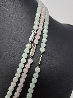 Vintage Gemstone & Rice Pearls Necklace