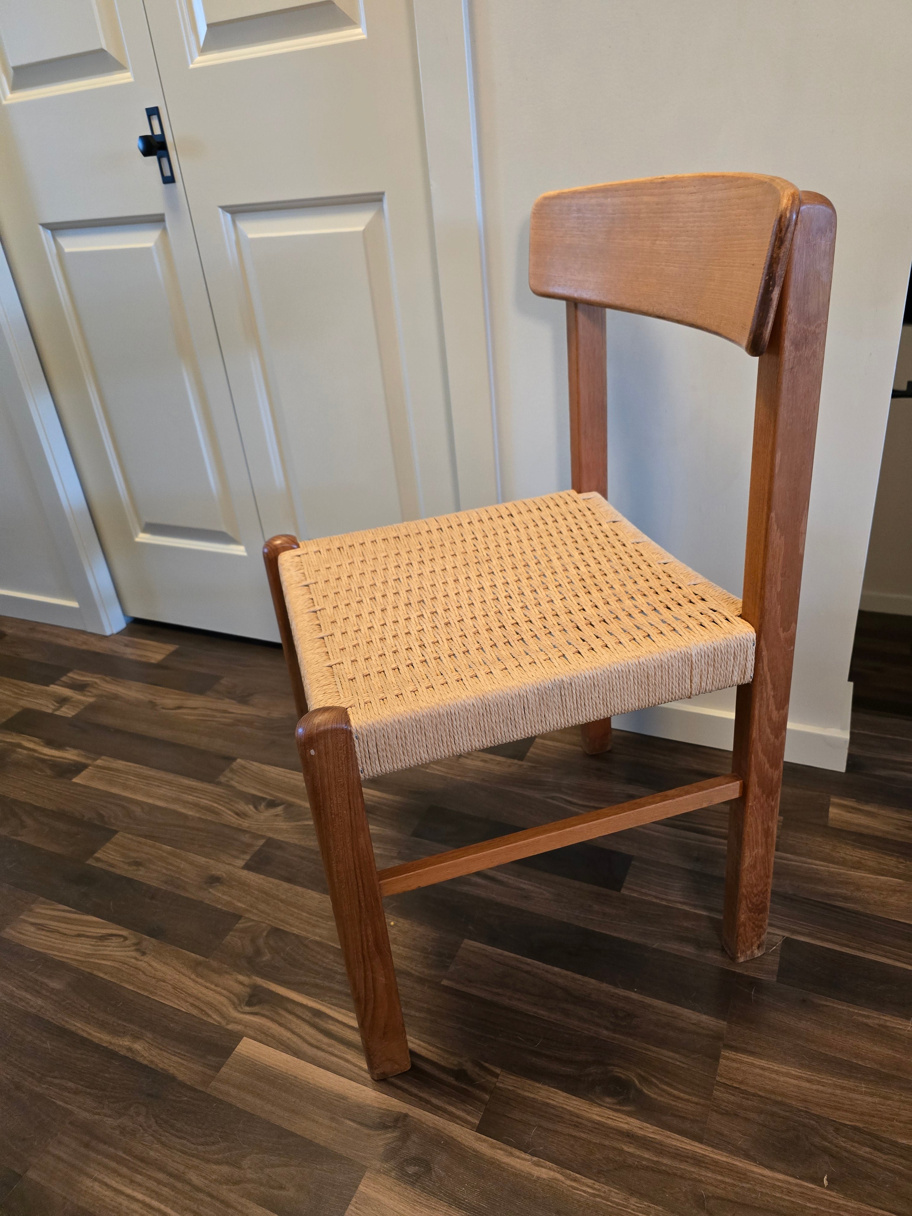 Teak & Paper cord  Chair