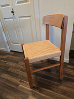 Teak & Paper cord  Chair