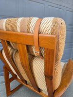Komfort High Back Teak Rocking Chair