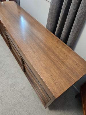 MCM Walnut Lowboy Dresser