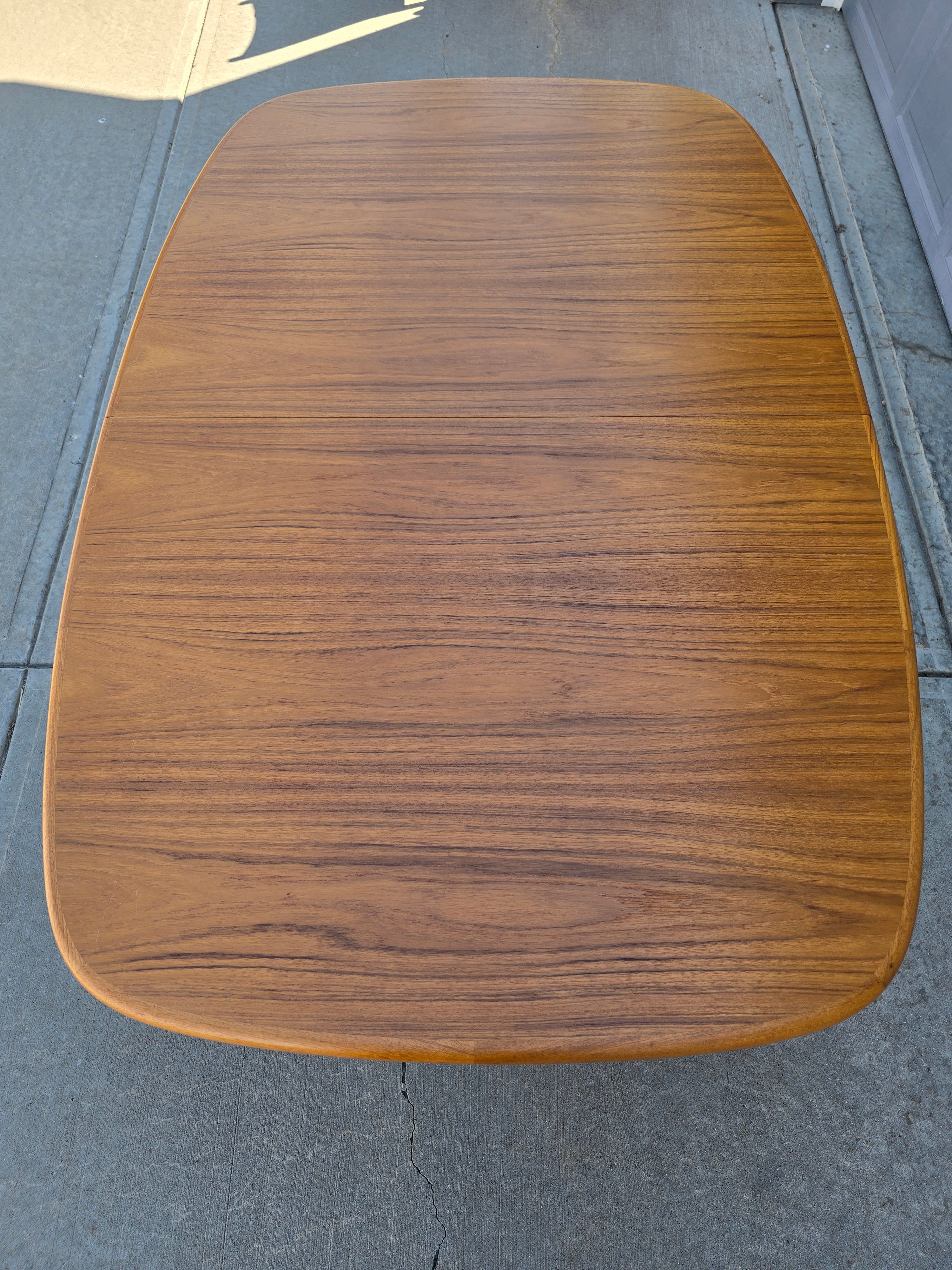 Teak Dining Table with Extension - Seats 6 to 8