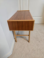 Swedish Teak & White Oak Side Table by Carlstrom & Co