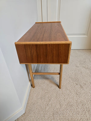 Swedish Teak & White Oak Side Table by Carlstrom & Co