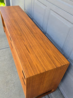 Teak 9 Drawer Dresser & Nightstand