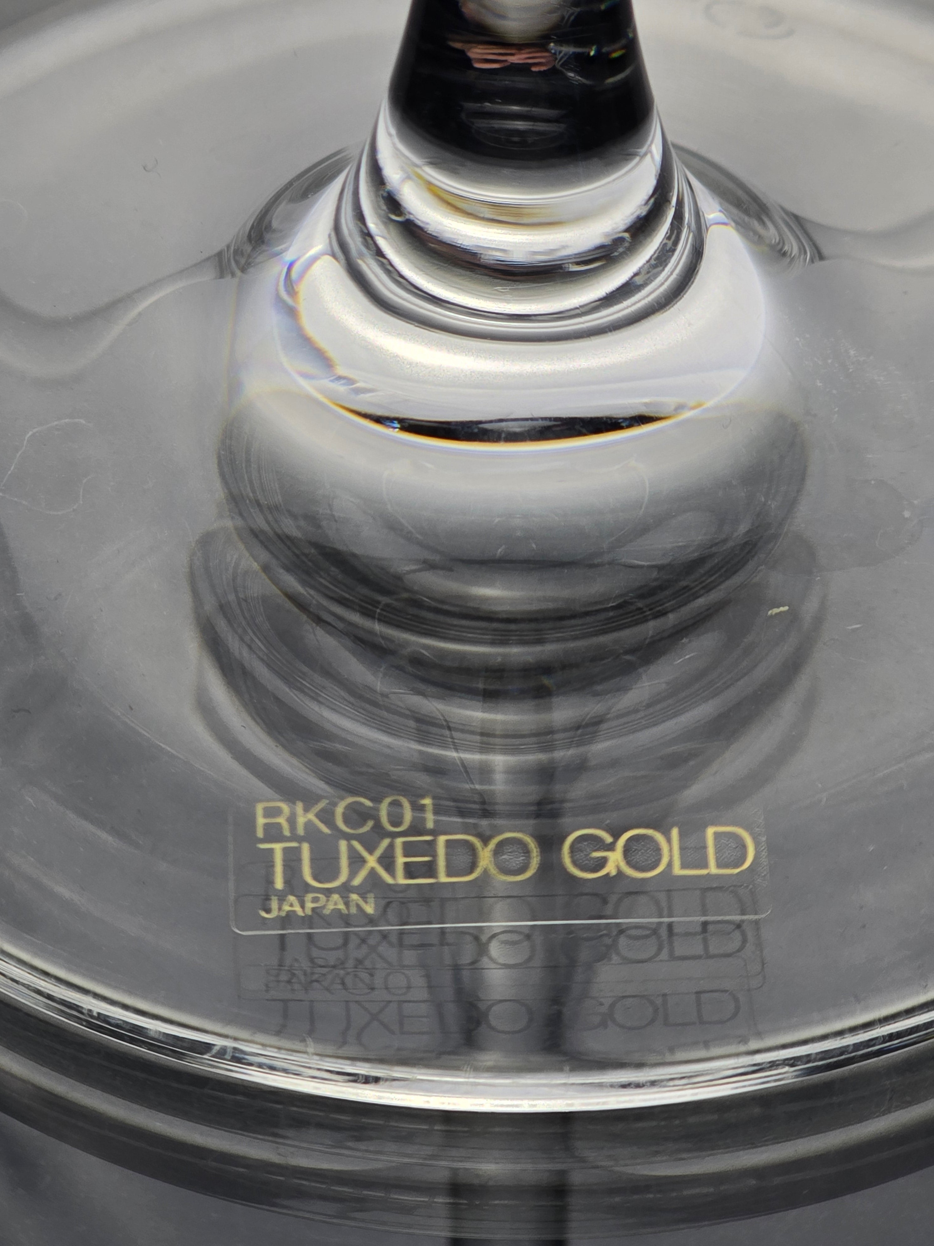 Oscar de la Renta Tuxedo Gold Goblets x5