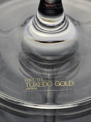 Oscar de la Renta Tuxedo Gold Goblets x5