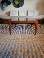 Teak & Smoked Glass Coffee Table