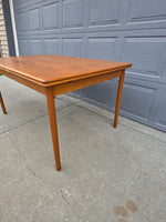 Danish Teak Draw Leaf Table