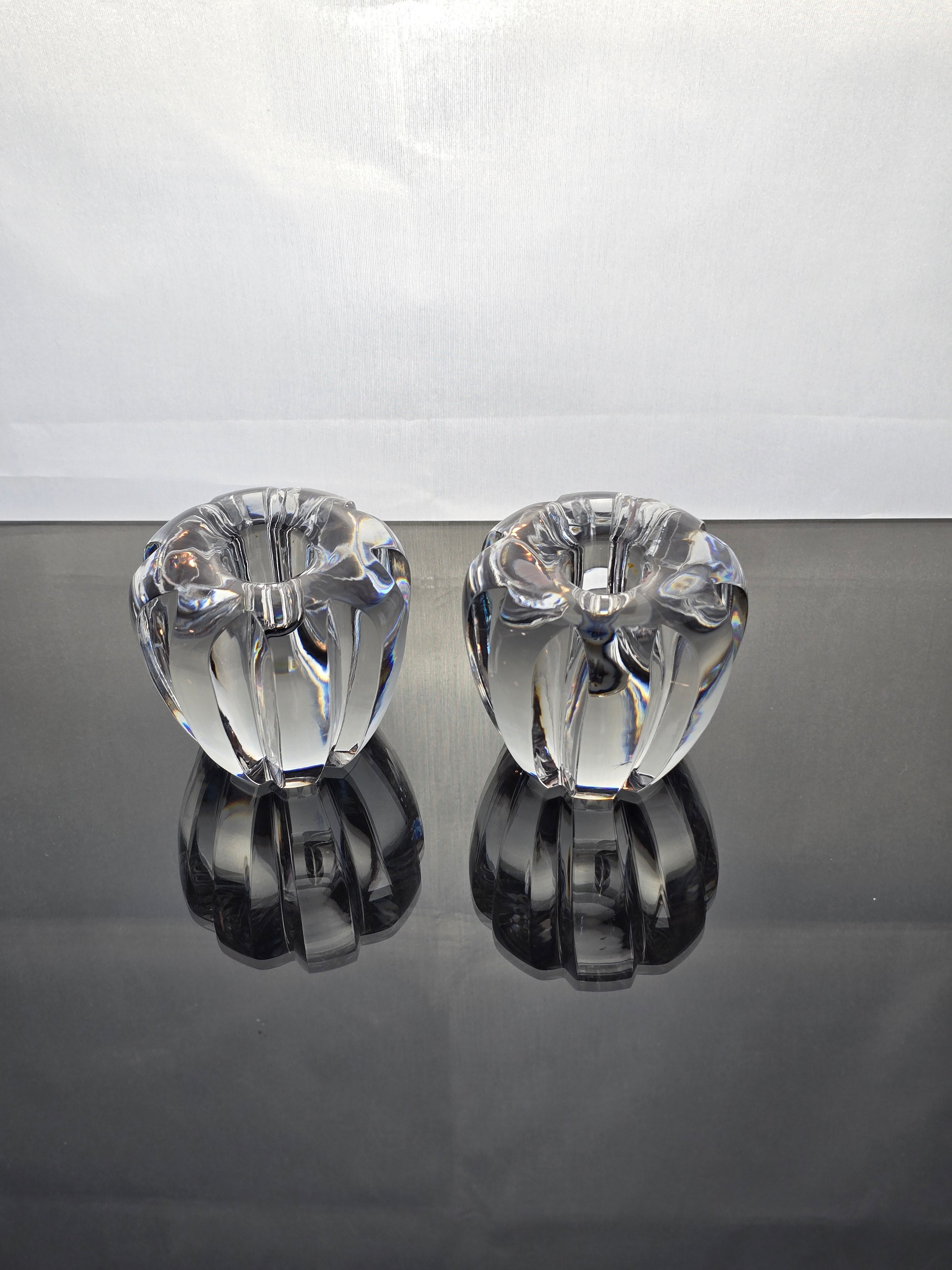 Orrefors Cyrstal Glass Candleholders - Assorted Styles