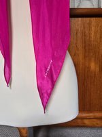 Liz Claiborne Hot Pink Silk Skinny Scarf