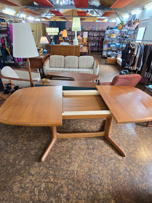 Teak Dining Table with Extension - Seats 6 to 8