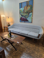 Walnut Coffee Table w/ glass & shelf
