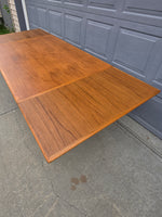 Danish Teak Draw Leaf Table