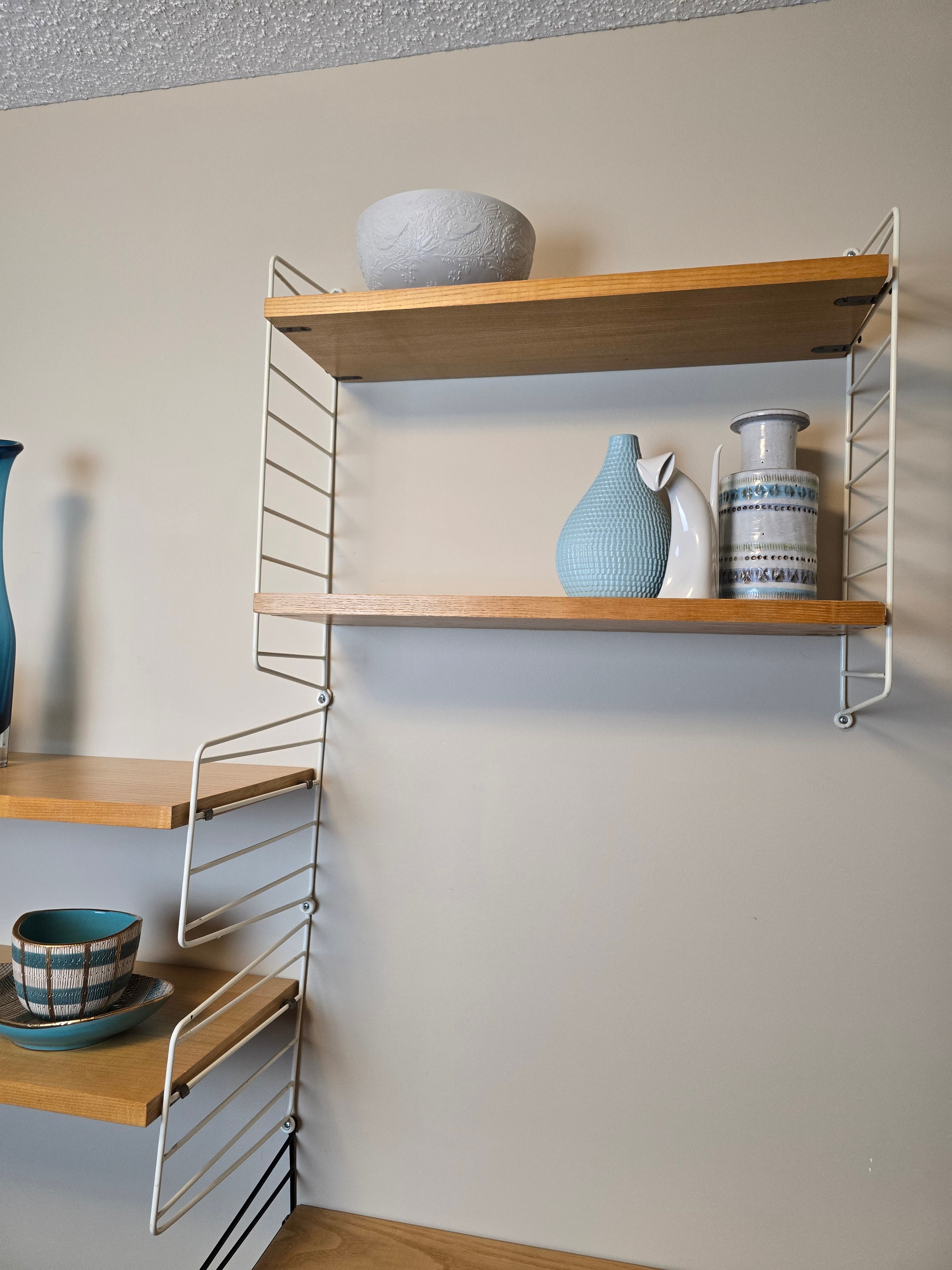 String Modular Shelf System in White & Ash