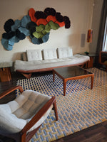 Teak & Smoked Glass Coffee Table