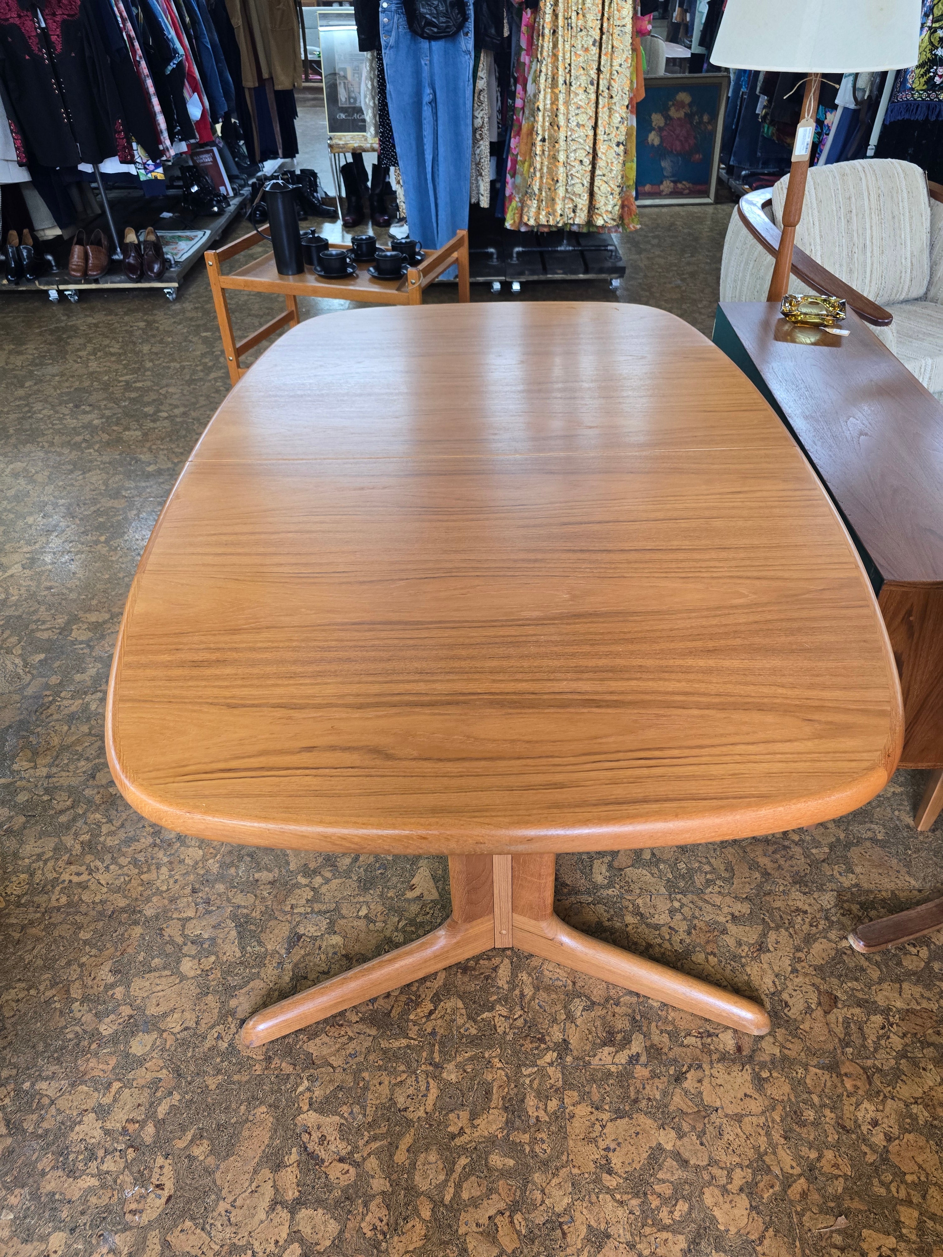 Teak Dining Table with Extension - Seats 6 to 8