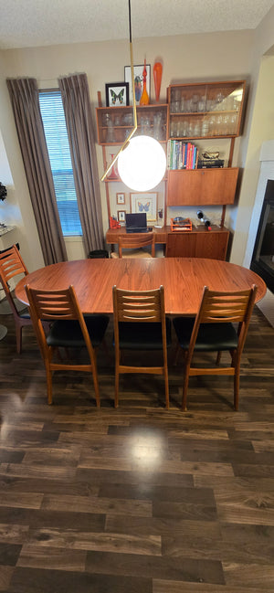 Danish Teak Dining Table - Seats 6 to 10