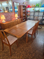 Danish Teak Draw Leaf Dining Table