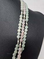 Vintage Gemstone & Rice Pearls Necklace