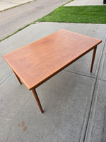 Danish Teak Draw Leaf Table