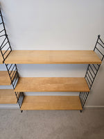 String Modular Shelf System in Black & Ash